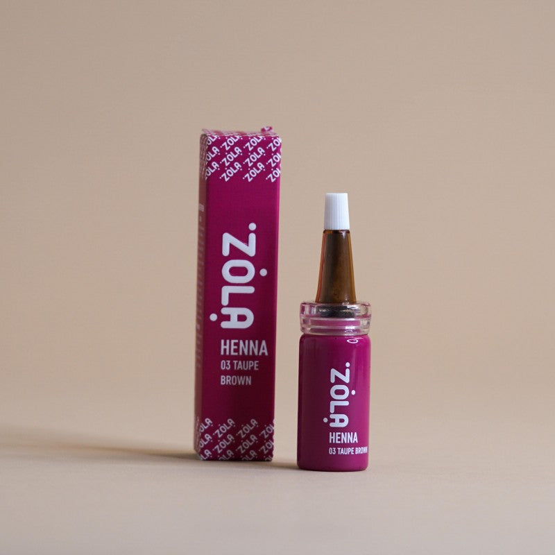 Хна для бровей ZOLA professional 03 Taupe Brown светло-коричневый, 10 г