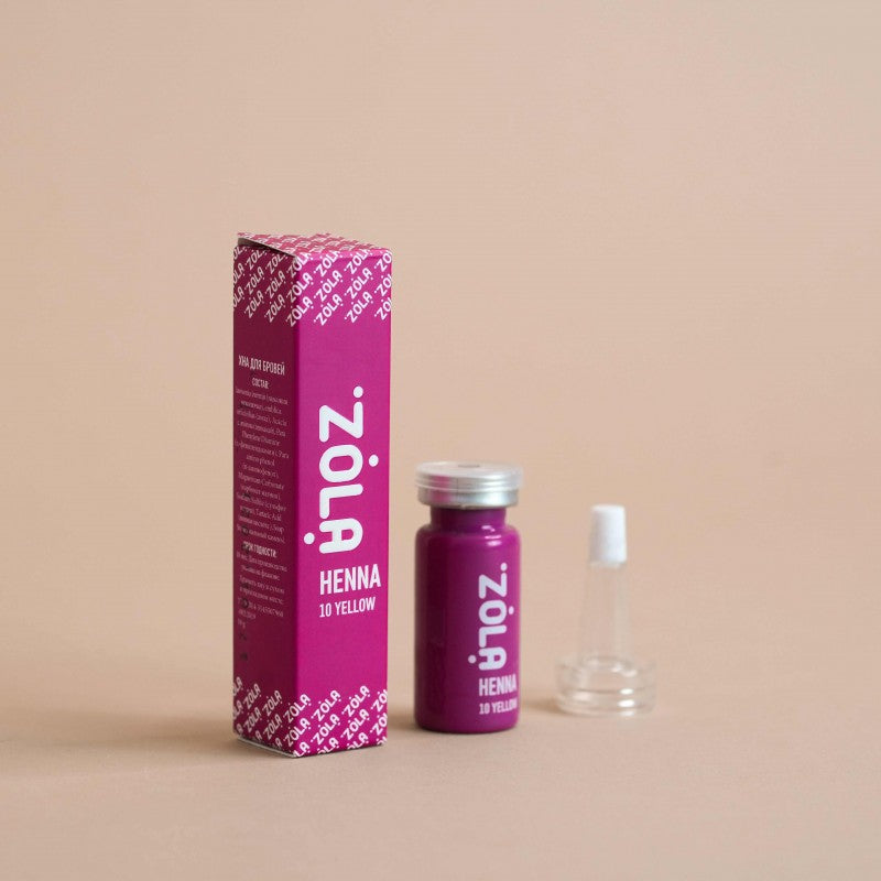 Хна для бровей ZOLA professional corrector 10 Yellow, 10 г