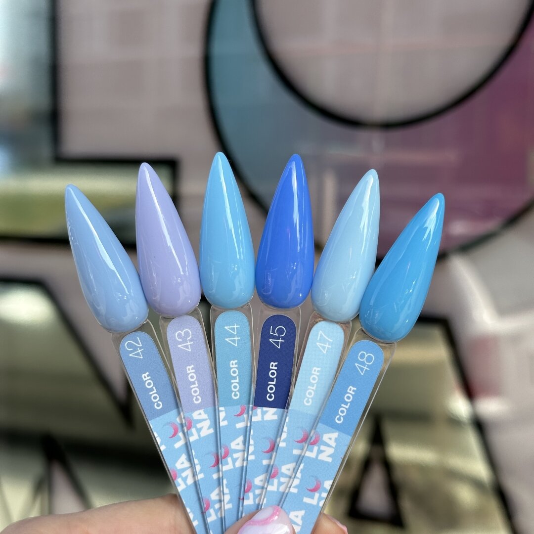 Гель-лак LunaMoon Color No. 45 сине-голубой, 13 мл