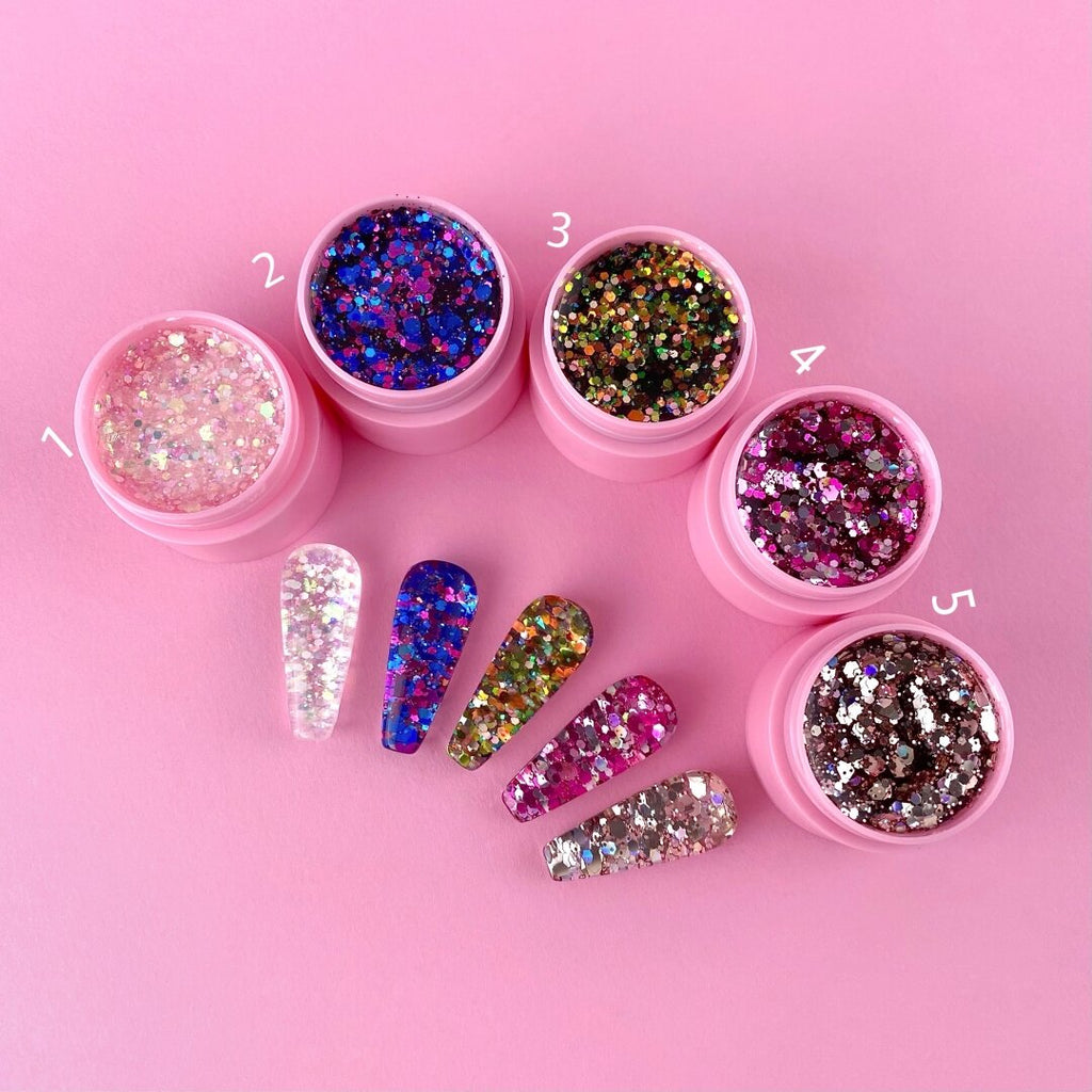 Глиттер-гель LunaMoon Unicorn Glitter Gel No. 2, 5 мл