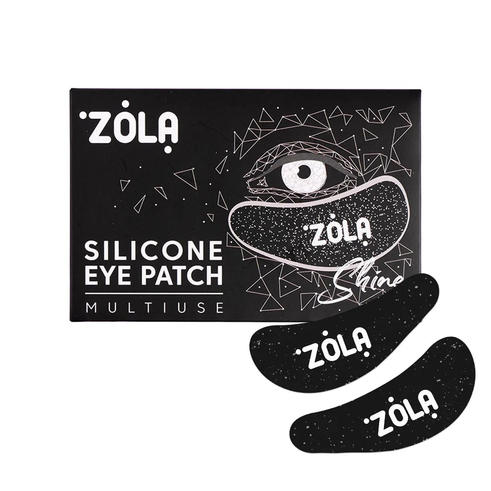 Силиконовые повязки на глаза ZOLA многоразовые гипоаллергенные, черные, 1 пара