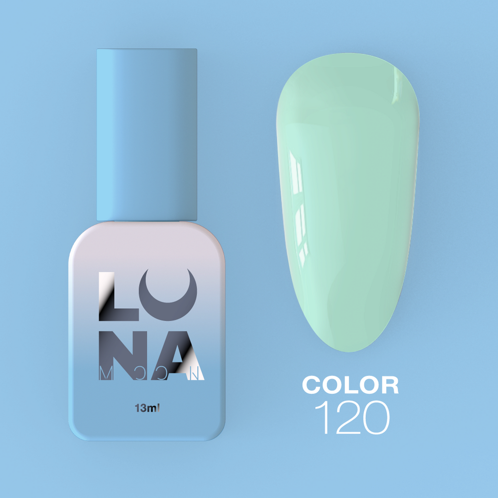 Гель-лак LunaMoon Color No. 120 светло-зеленый, 13 мл