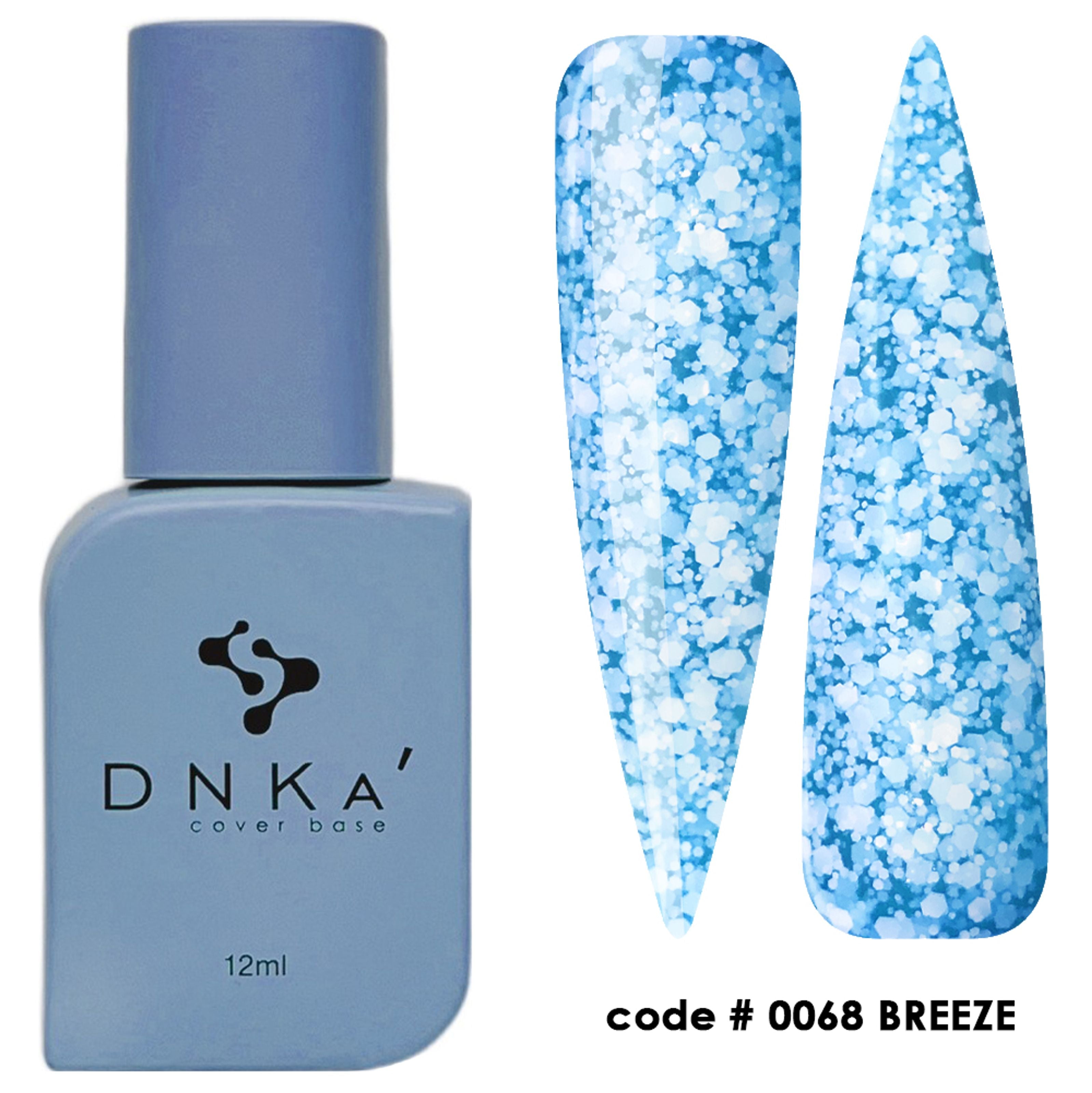 Камуфляжная база DNKa Cover Base № 0068 Breeze marshmallow, синий мармелад, 12 мл