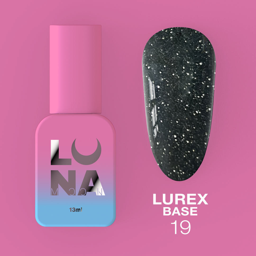 Камуфляжная светоотражающая база LunaMoon Lurex Base No. 19, 13 мл