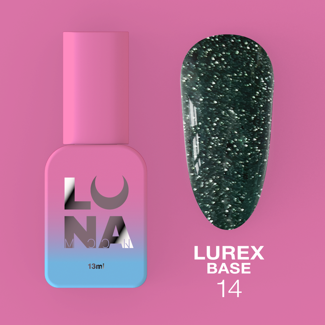 Камуфляжная светоотражающая база LunaMoon Lurex Base No. 14, 13 мл