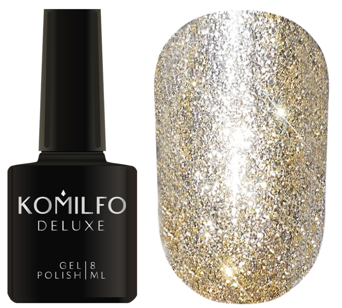 KOMILFO LIQUID GLAM GEL LGG003 (GOLD), 8 ML (гель-лак)