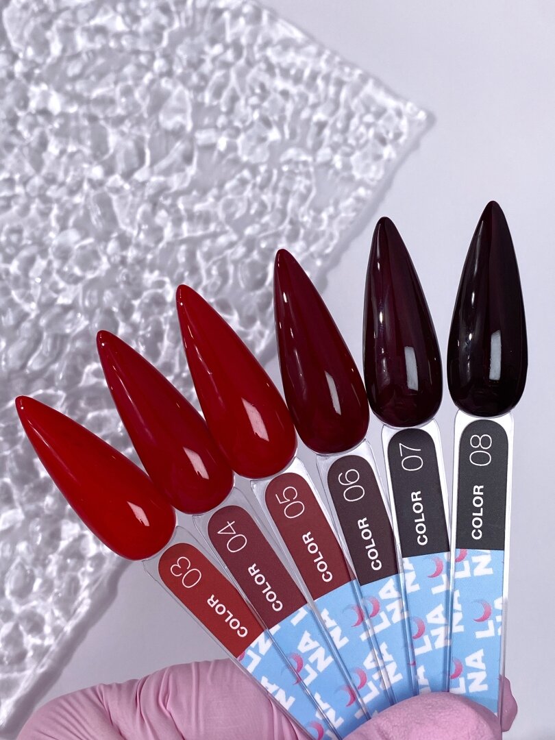 Гель-лак LunaMoon Color No. 06 винный, 13 мл