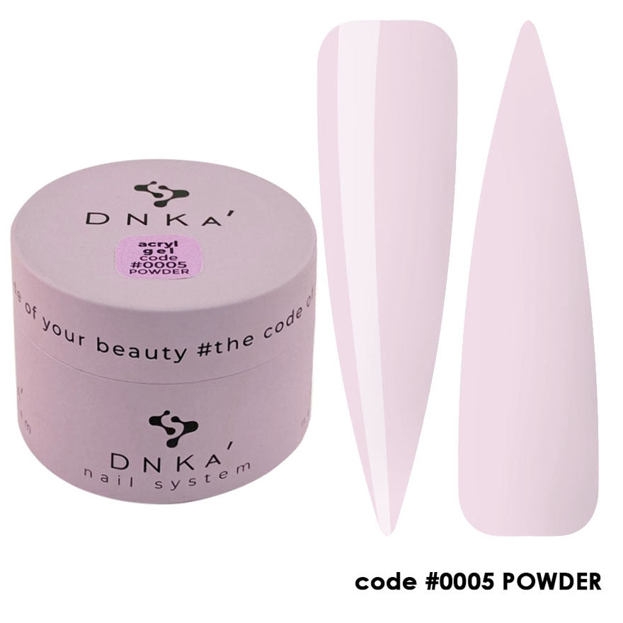 Polygel DNKa Acryl Gel No. 05 Пудра акриловая гель-пудра розовая, 30 мл
