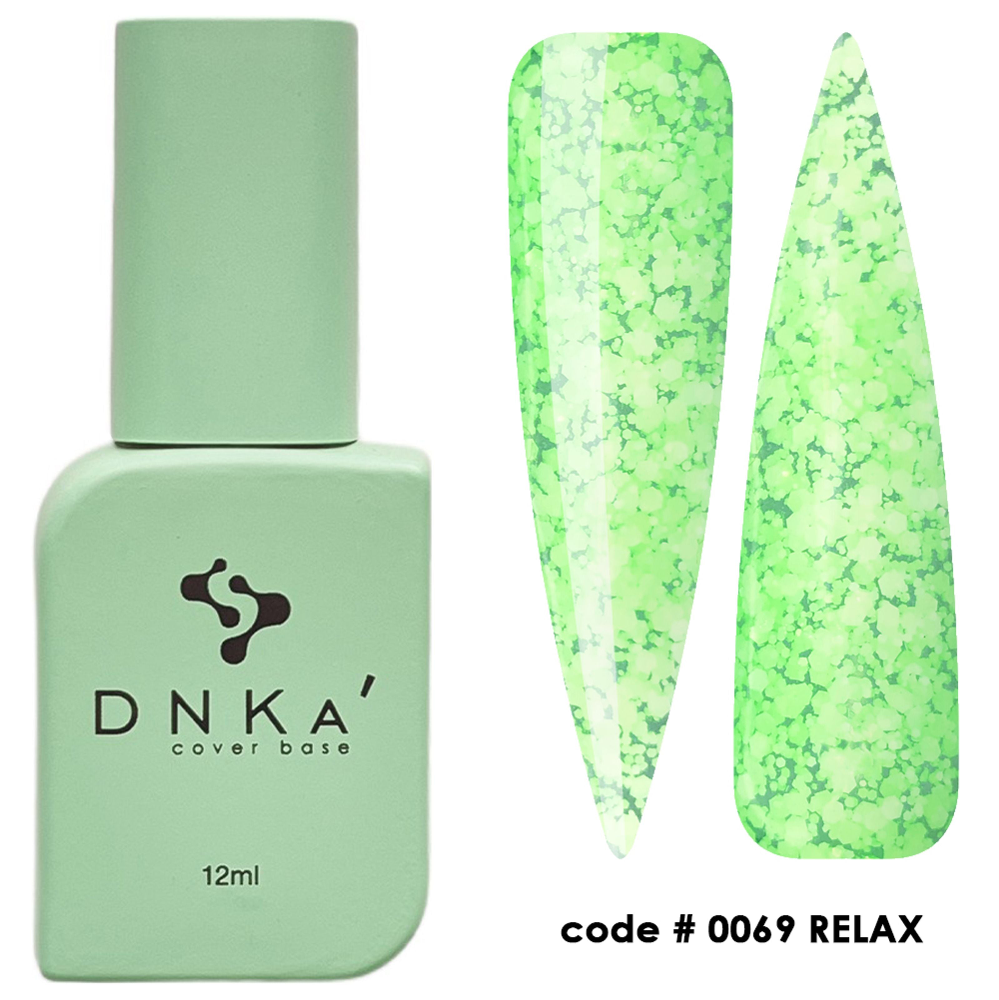 Камуфляжная база DNKa Cover Base № 0069 Relax Marshmallow Latuce Marmalade, 12 мл