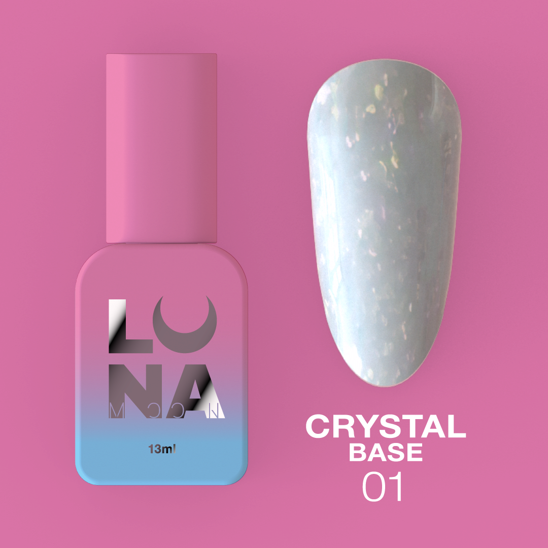 База LunaMoon Crystal Base No. 1, 13 мл (база для ногтей)