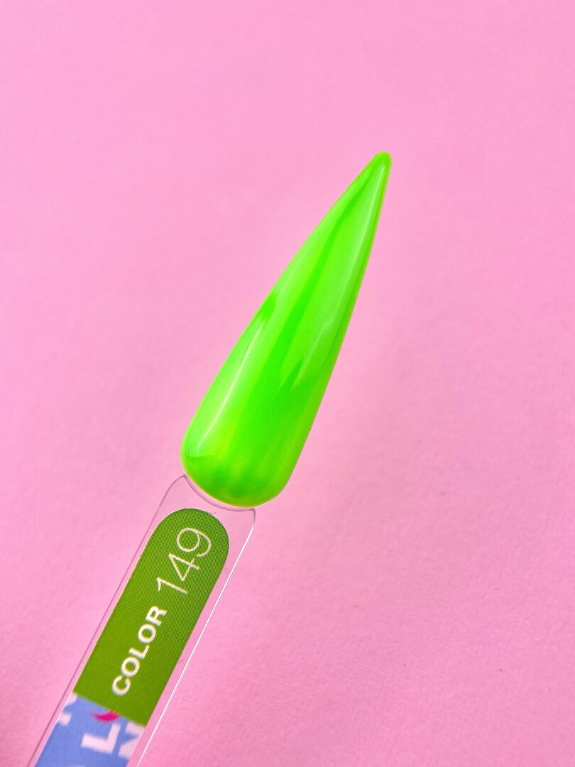 Гель-лак LunaMoon Color No. 149 неоново-ярко-зеленый, 13 мл