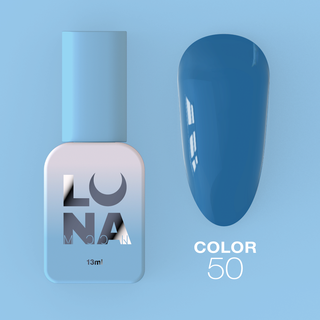 Гель-лак LunaMoon Color No. 50 синий, 13 мл