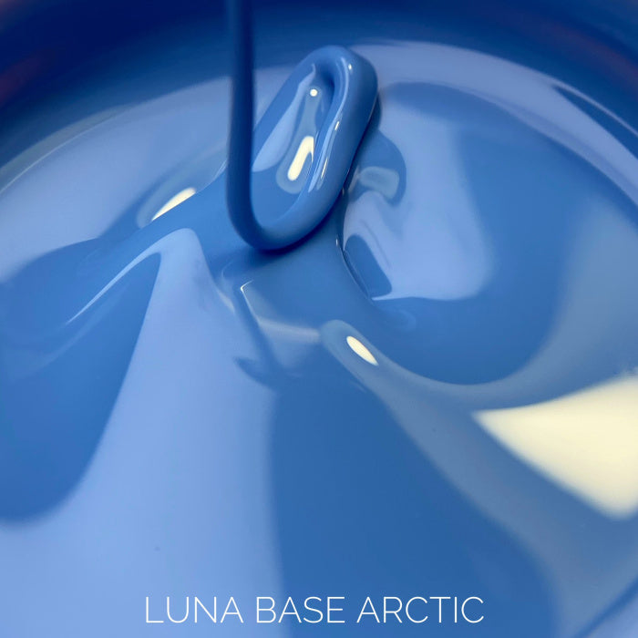 Камуфлирующая база для ногтей LunaMoon Base Arctic в синем оттенке, 30 мл
