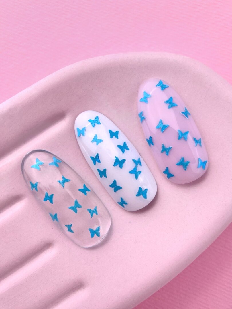 Топ для ногтей Butterfly Blue, 13 мл ( nail top )