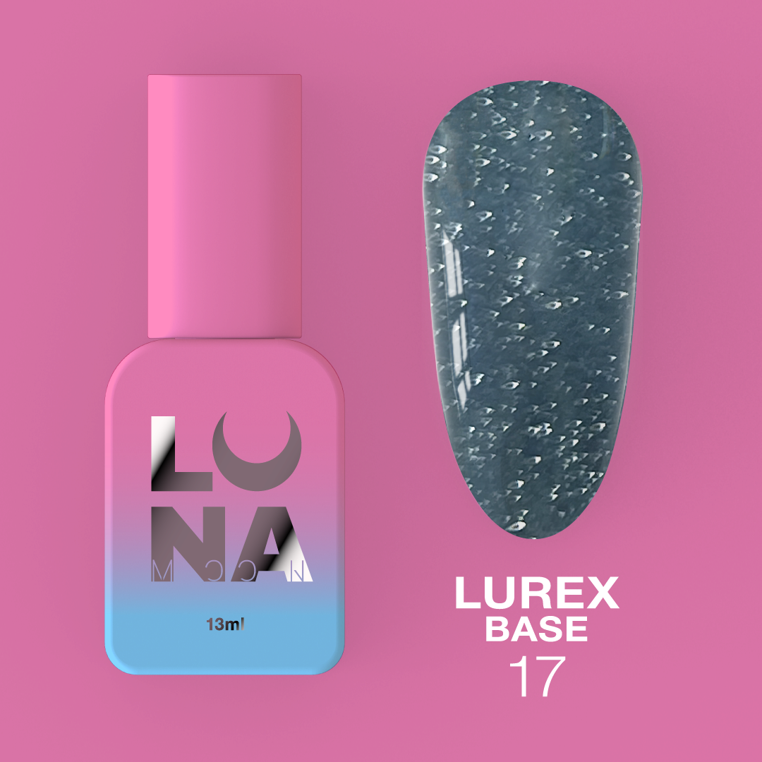 Камуфляжная светоотражающая база LunaMoon Lurex Base No. 17, 13 мл