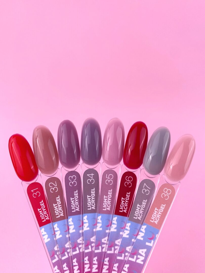 Жидкий гель LunaMoon Light Acrygel No. 36 темно-красный, 13 мл (гель для ногтей)