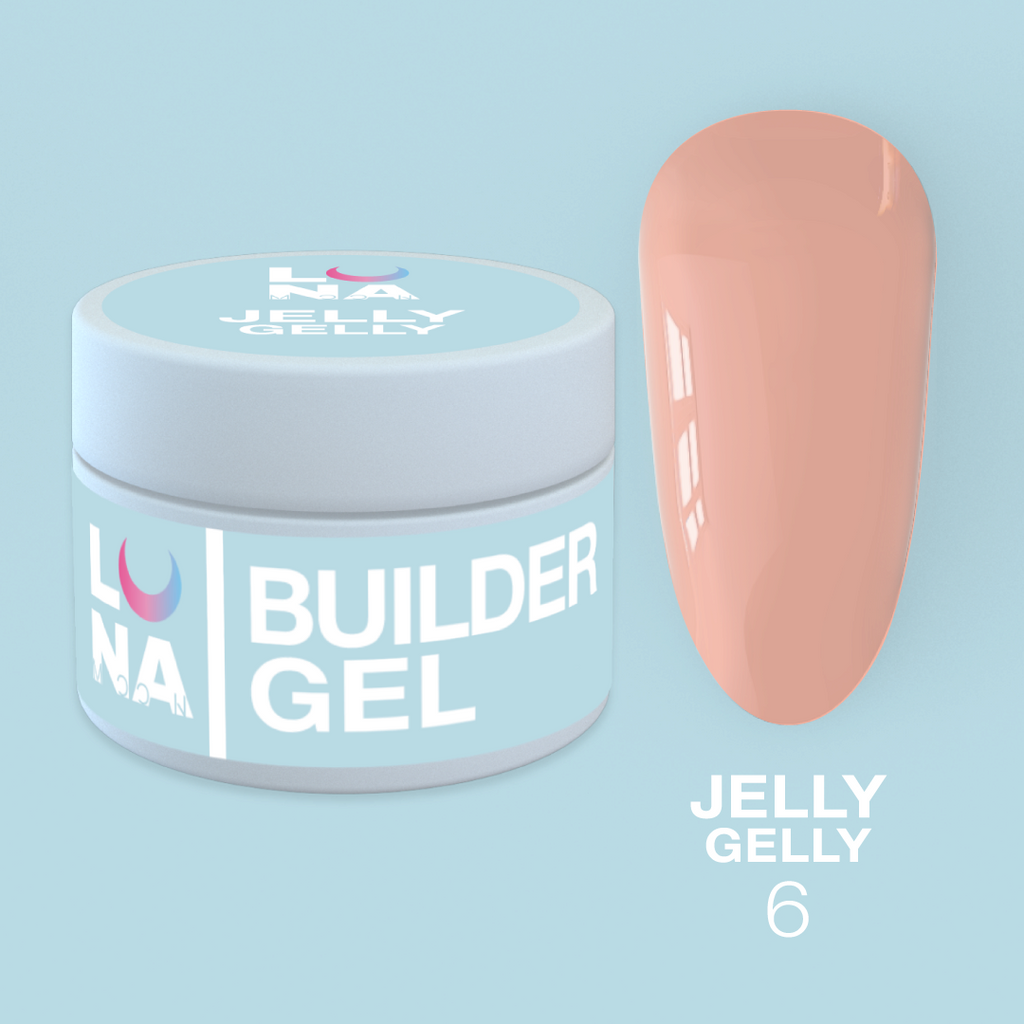 Гель-желе LunaMoon Jelly Gelly № 6 персик, 15 мл
