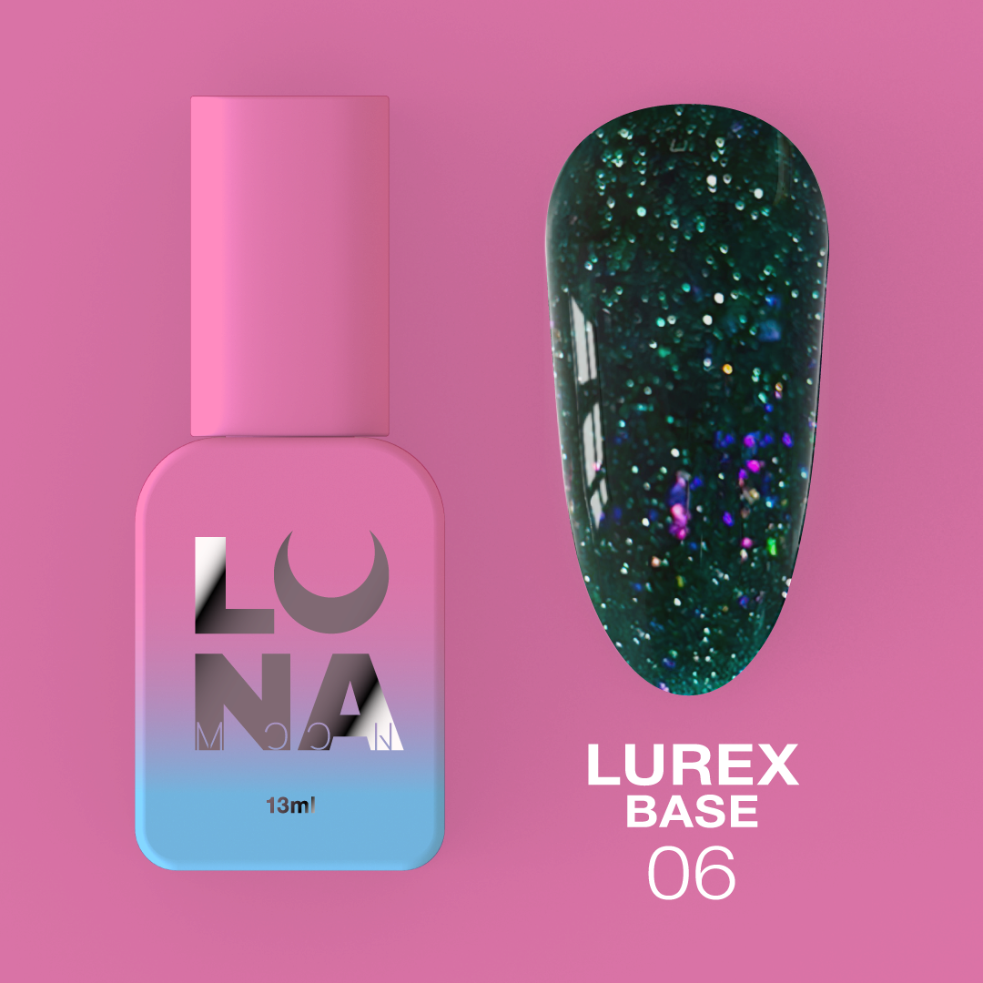 Камуфляжная светоотражающая база LunaMoon Lurex Base No. 6, 13 мл