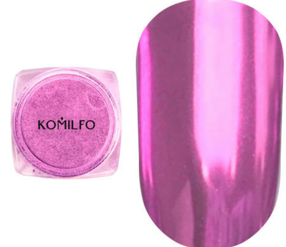 Зеркальный порошок KOMILFO №009, фиолетовый, 0,5 г