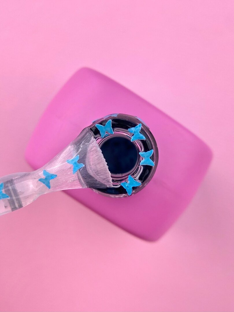 Топ для ногтей Butterfly Blue, 13 мл ( nail top )