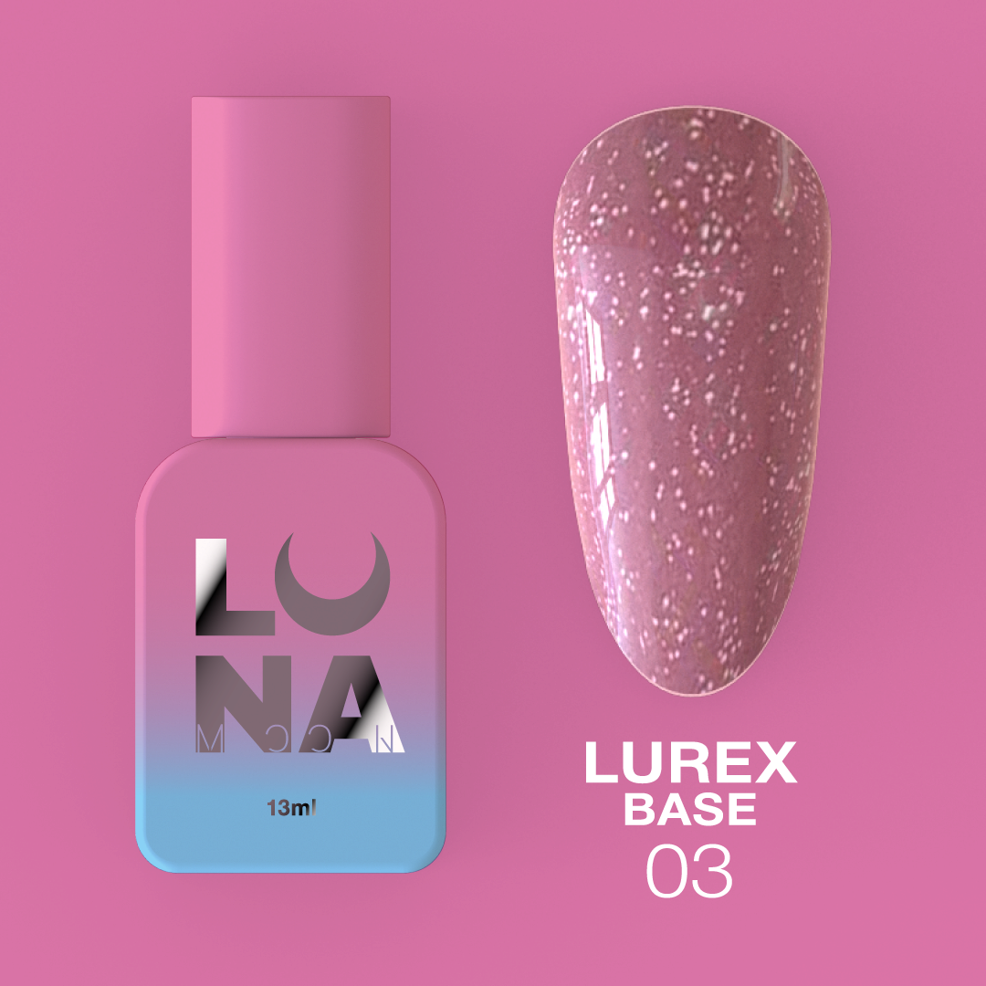 Камуфляжная светоотражающая база LunaMoon Lurex Base No. 3, 13 мл (база для ногтей)