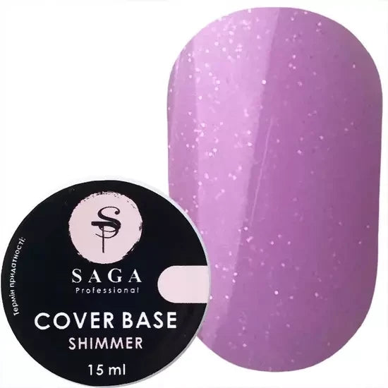 База с шиммером Saga Professional Shimmer #2 фиолетовый, 15 мл