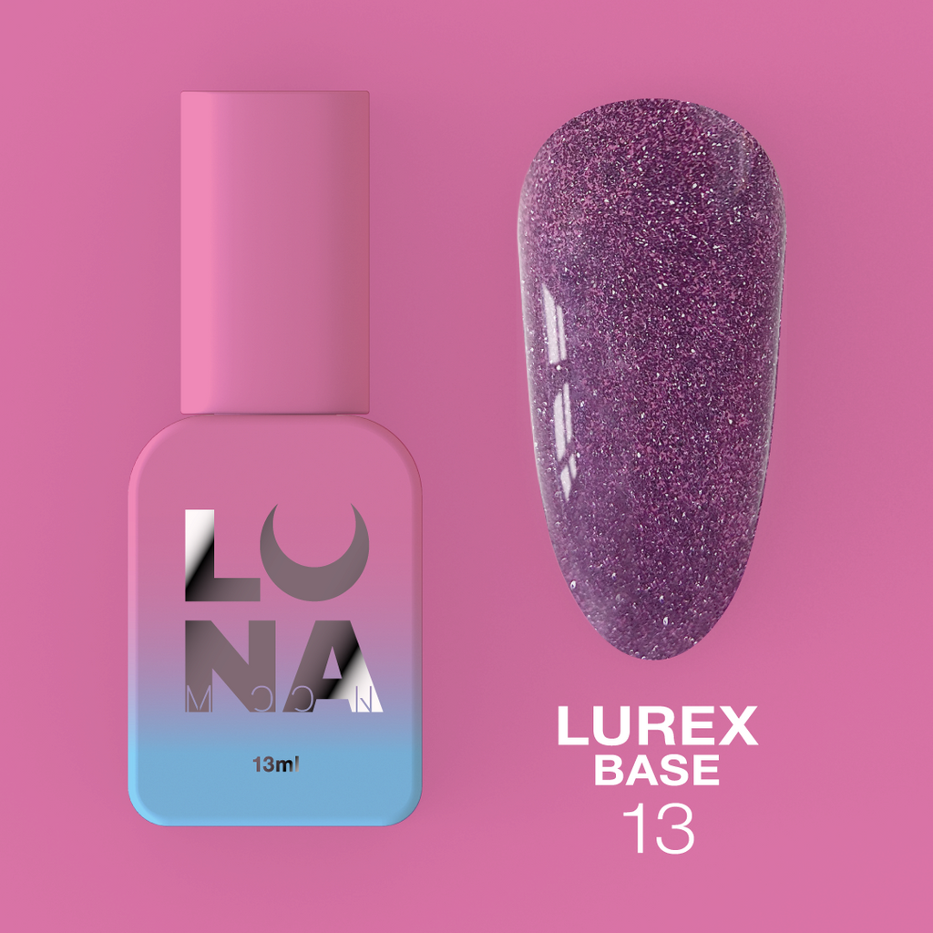 Камуфляжная светоотражающая база LunaMoon Lurex Base No. 13, 13 мл