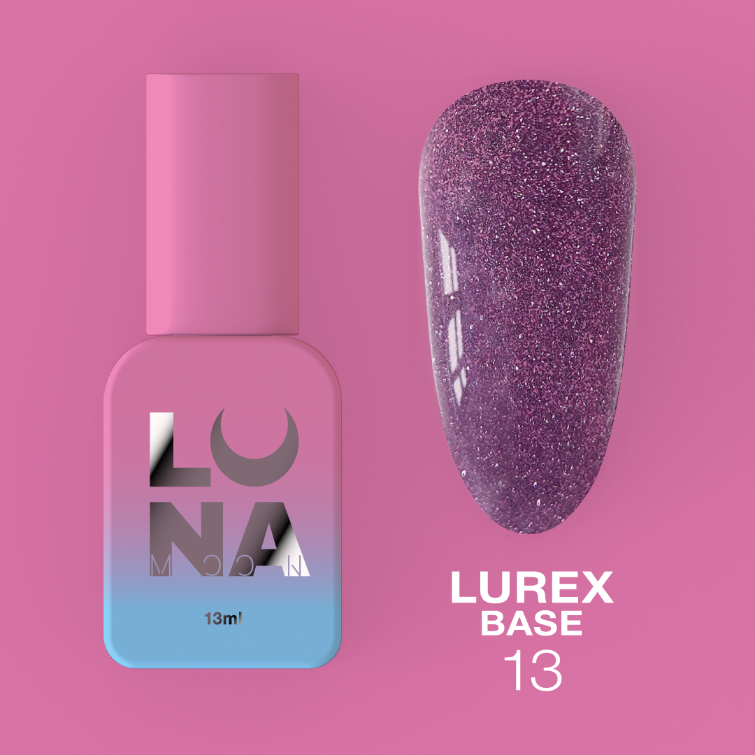 Камуфляжная светоотражающая база LunaMoon Lurex Base No. 13, 13 мл