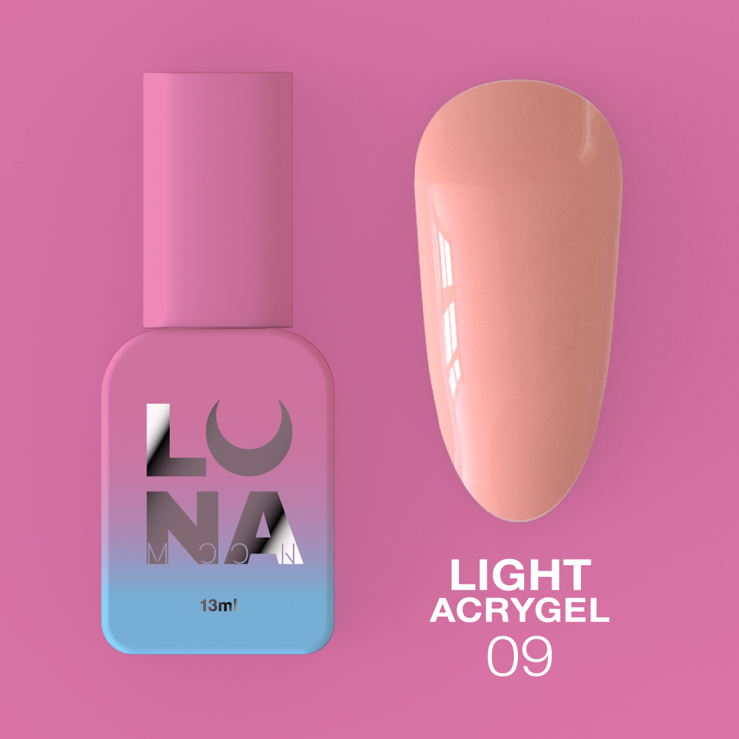 Жидкий гель LunaMoon Light Acrygel № 9, 13 мл