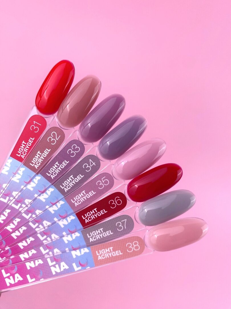 Жидкий гель LunaMoon Light Acrygel No. 31 красный, 13 мл (гель для ногтей)