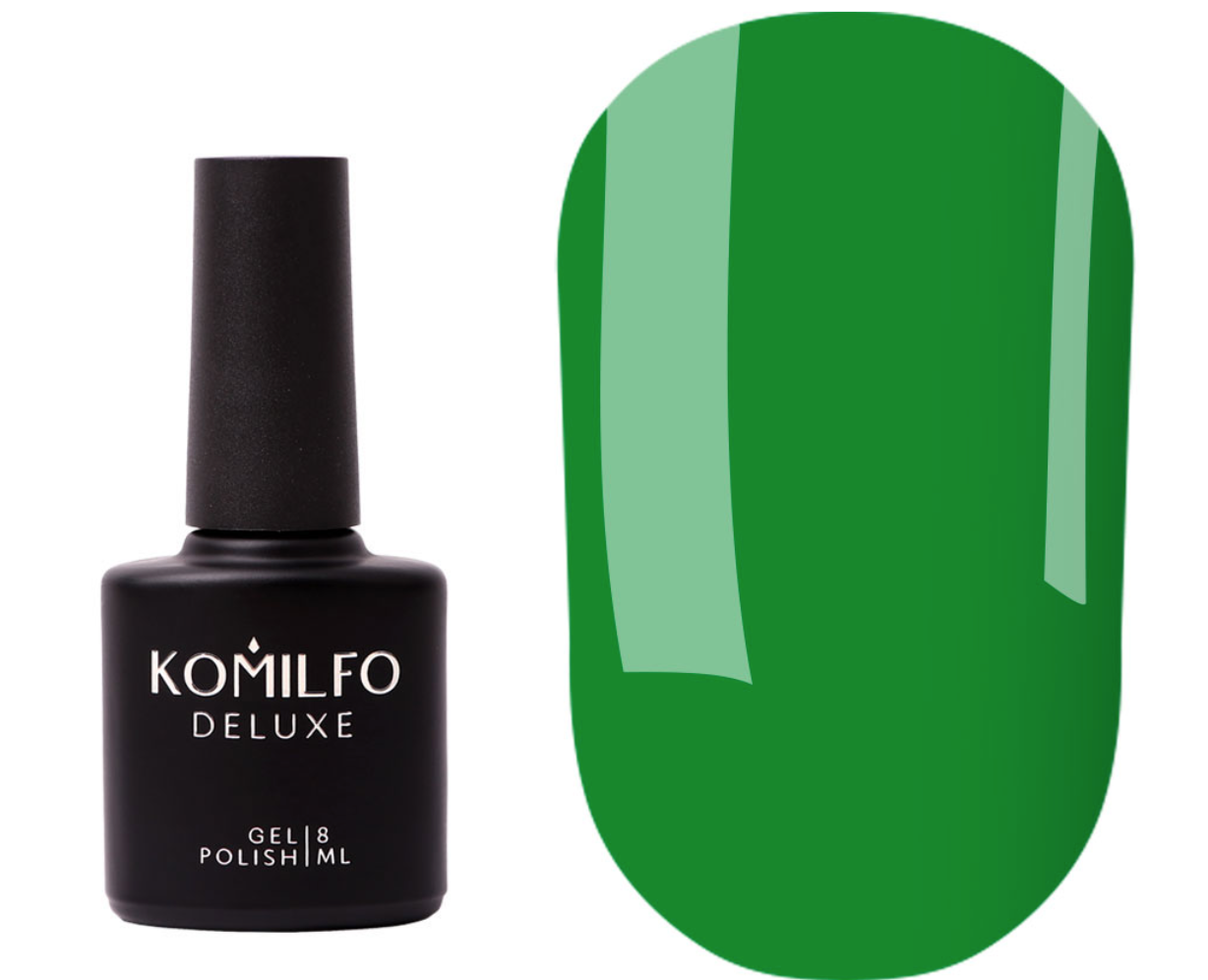 KOMILFO COLOR BASE FOREST GREEN (НАСЫЩЕННЫЙ ЗЕЛЕНЫЙ), 8 МЛ (база для ногтей)