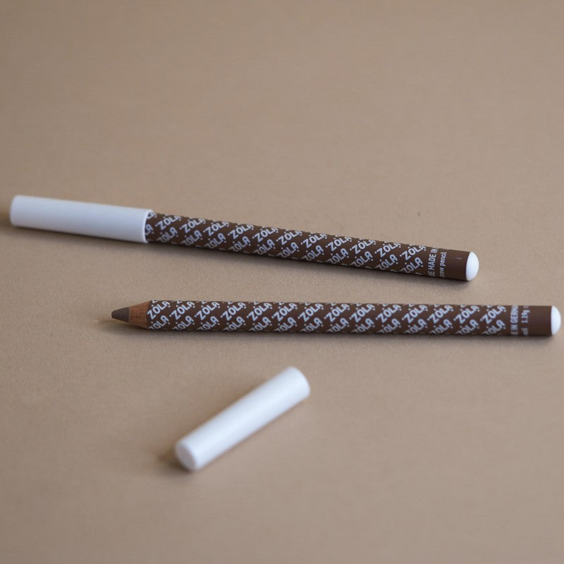 Пудровый карандаш для бровей ZOLA Powder Brow Pencil Taupe Brown светло-коричневый универсальный 1,19 г