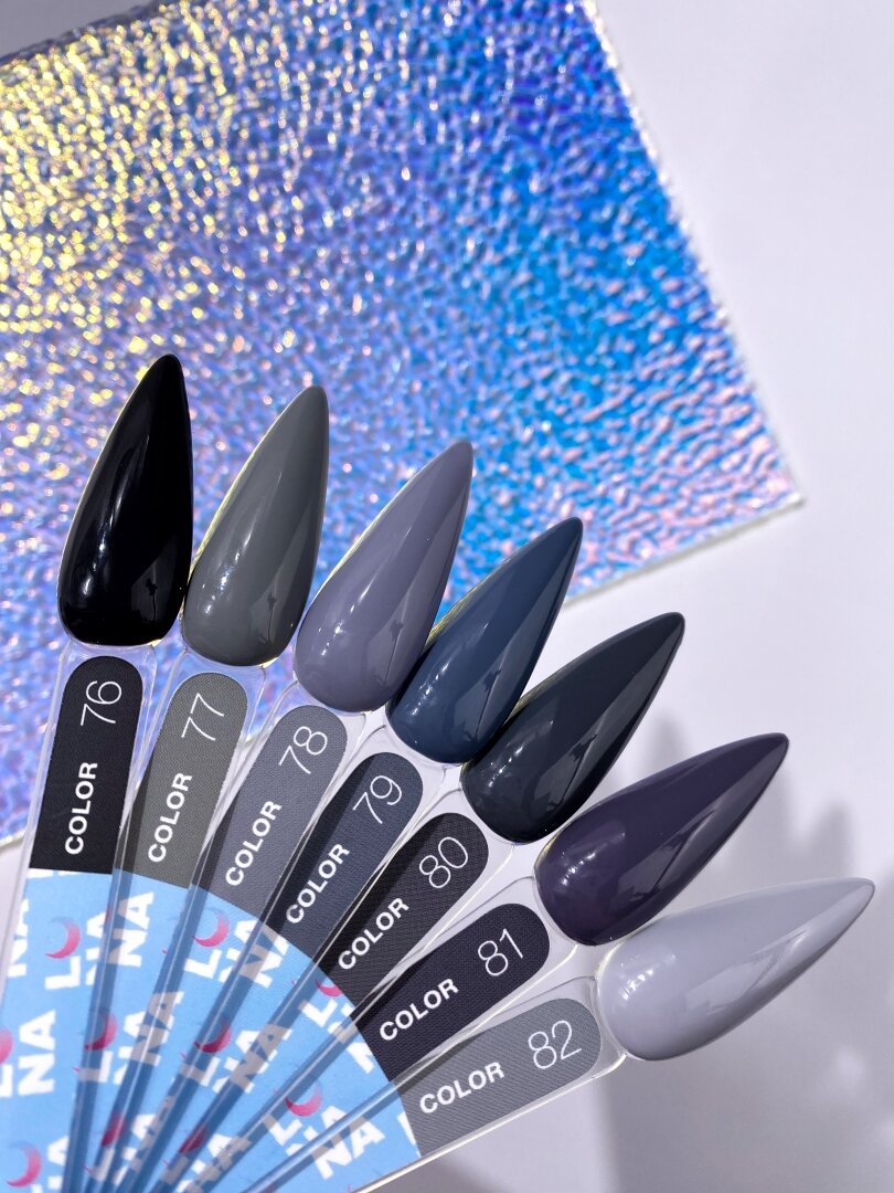 Гель-лак LunaMoon Color No. 82 серый, 13 мл