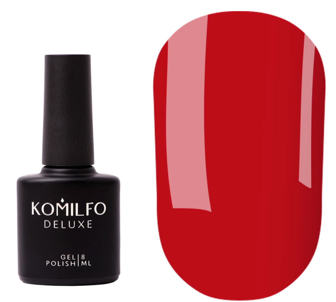 База для макияжа Komilfo Confident Red (классический красный), 8 мл