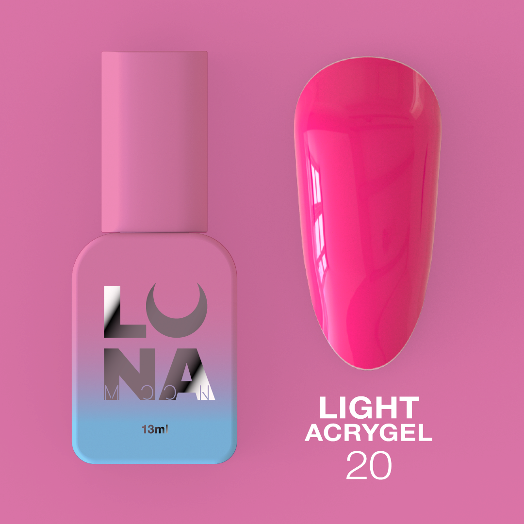 Жидкий гель LunaMoon Light Acrygel № 20, 13 мл