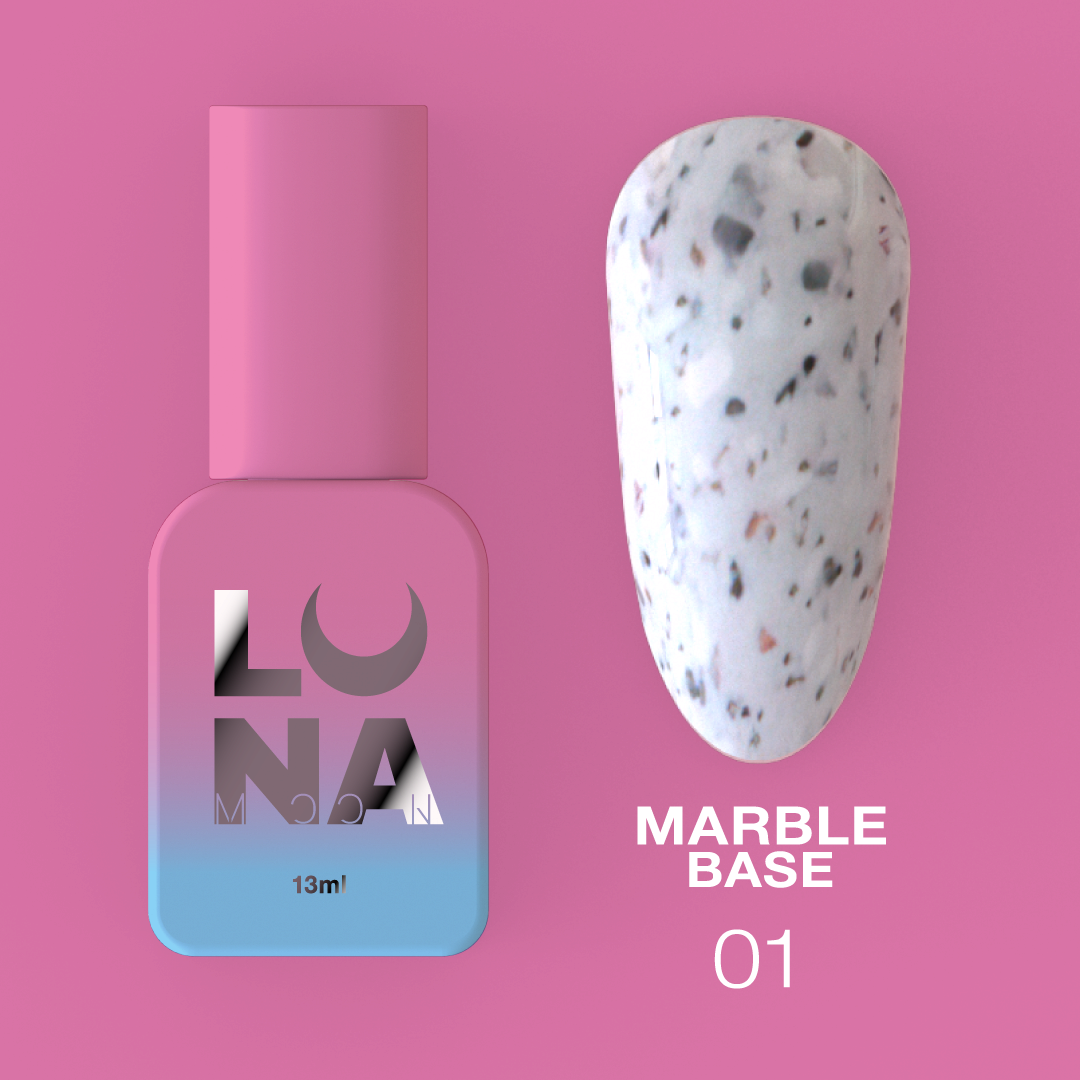 Камуфляжная база LunaMoon Marble Base No. 1, 13 мл