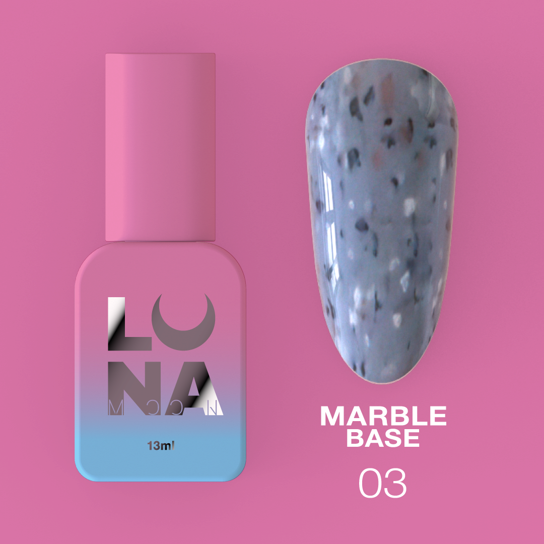 Камуфляжная база LunaMoon Marble Base No. 3, 13 мл