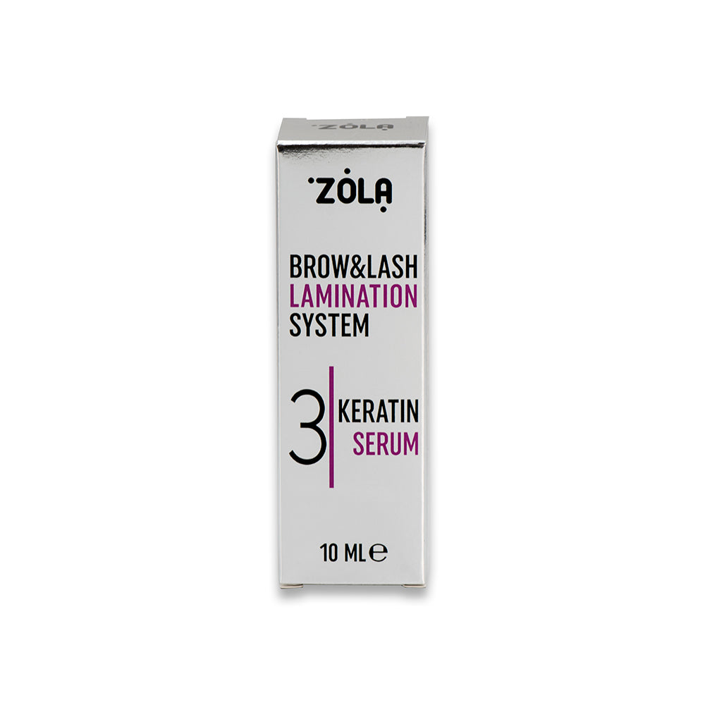 Состав для ламинирования бровей и ресниц ZOLA 03 Keratin Serum 10 мл