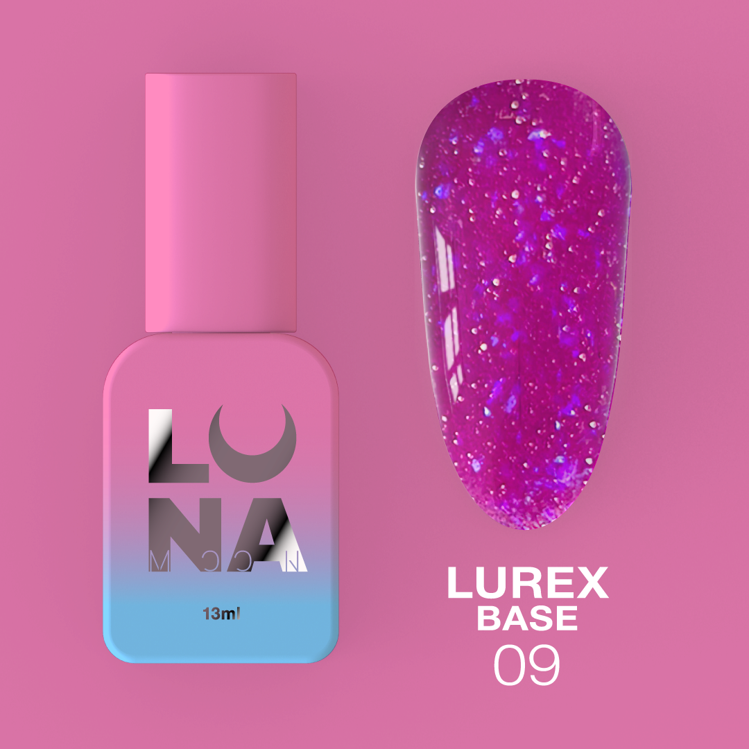 Камуфляжная светоотражающая база LunaMoon Lurex Base No. 9, 13 мл