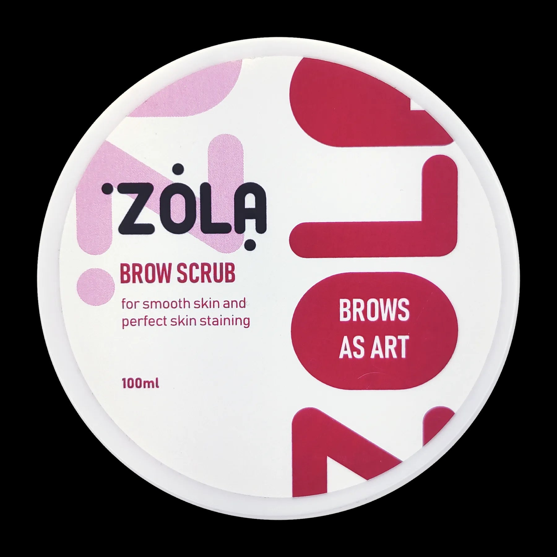 Скраб для бровей ZOLA очищает и увлажняет Brow Scrub 100 мл