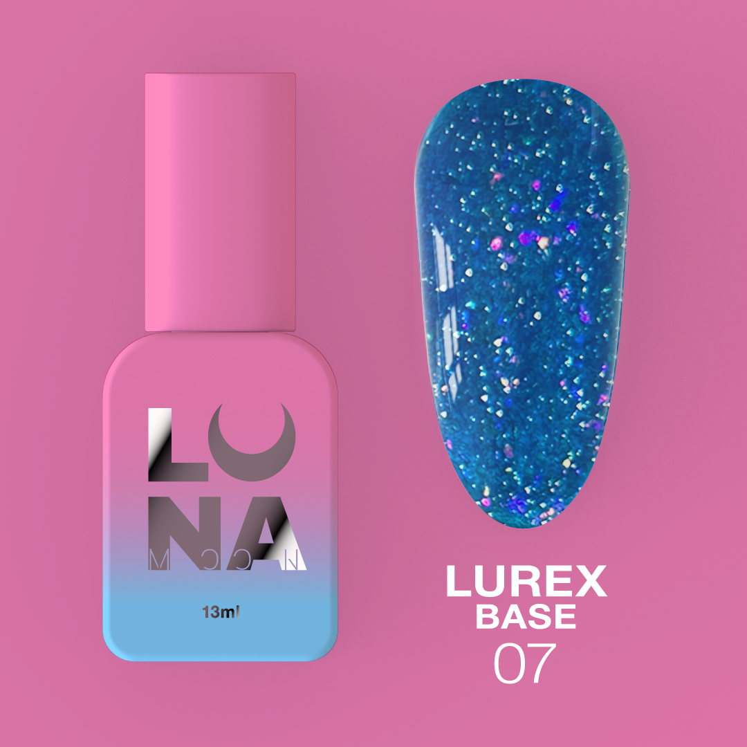 Камуфляжная светоотражающая база LunaMoon Lurex Base No. 7, 13 мл