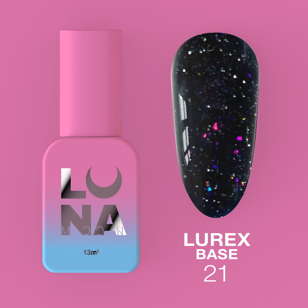 Камуфляжная светоотражающая база LunaMoon Lurex Base No. 21, 13 мл