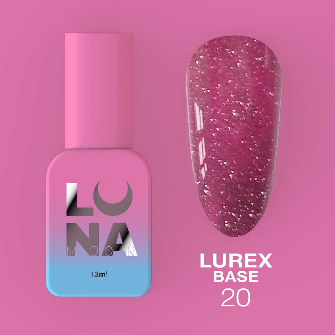 Камуфляжная светоотражающая база LunaMoon Lurex Base No. 20, 13 мл