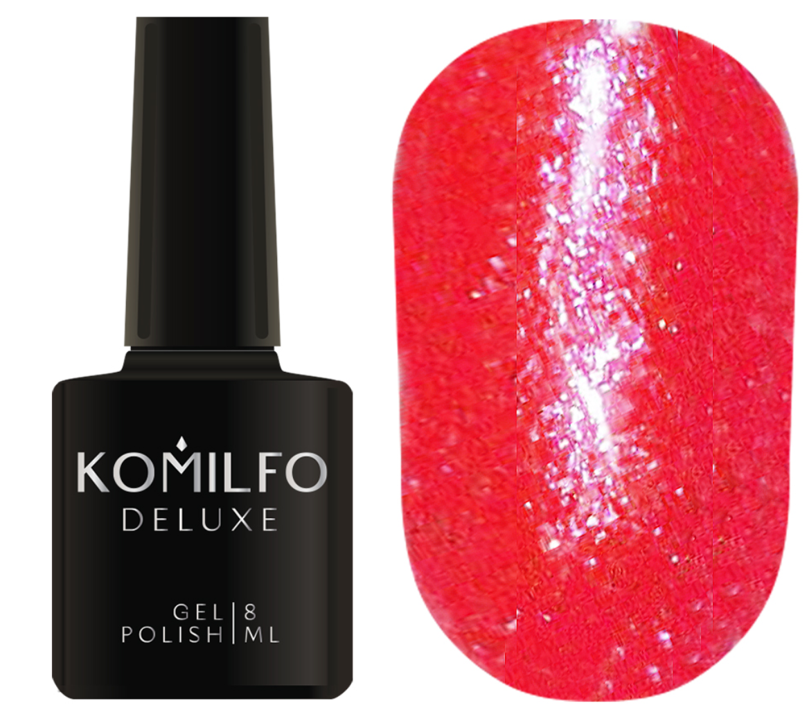 KOMILFO LIQUID GLAM GEL LGG012 (CORAL), 8 ML (гель-лак)