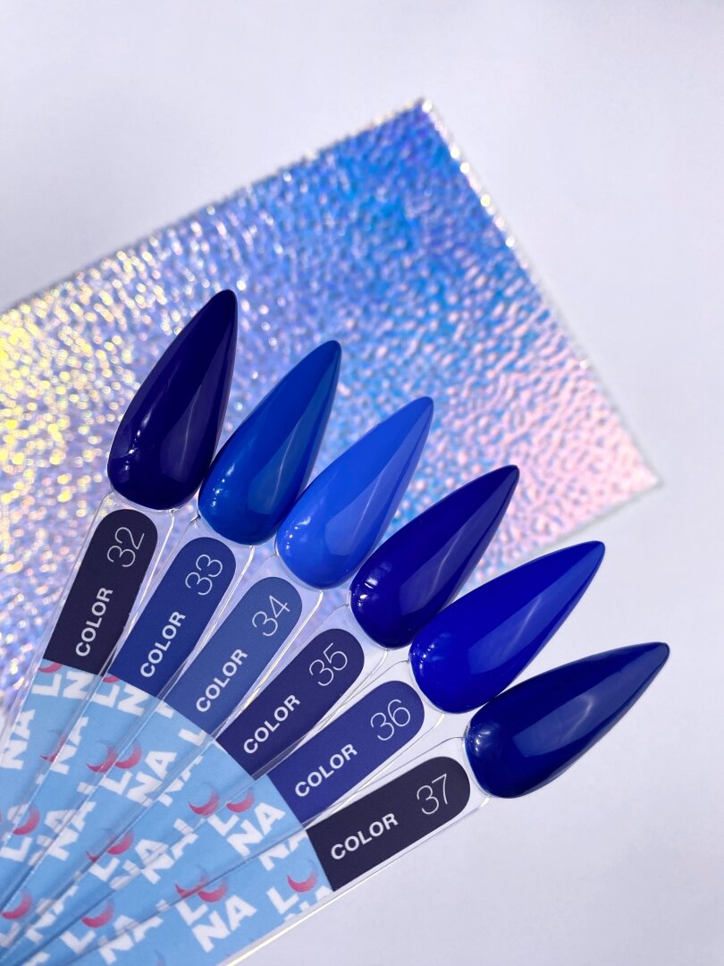 Гель-лак LunaMoon Color No. 37 темно-синий, 13 мл