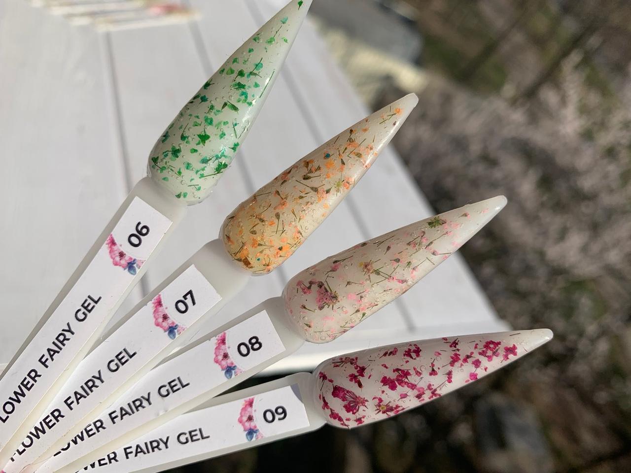 Цветочный гель Saga Professional Flower Gel № 6 светло-зеленый, 5 мл