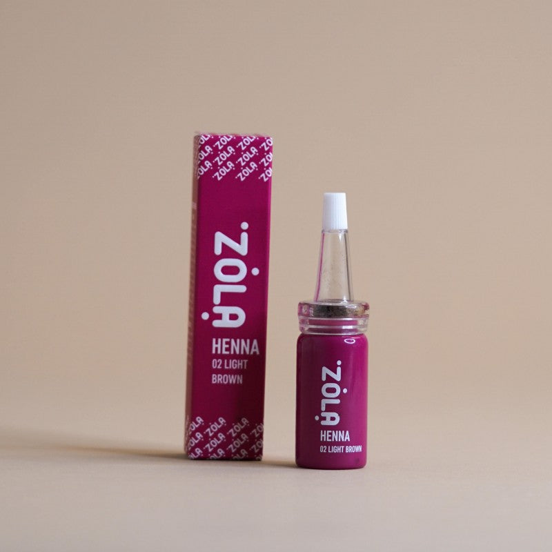 Хна для бровей ZOLA professional 02 Light Brown светло-коричневый, 10 г