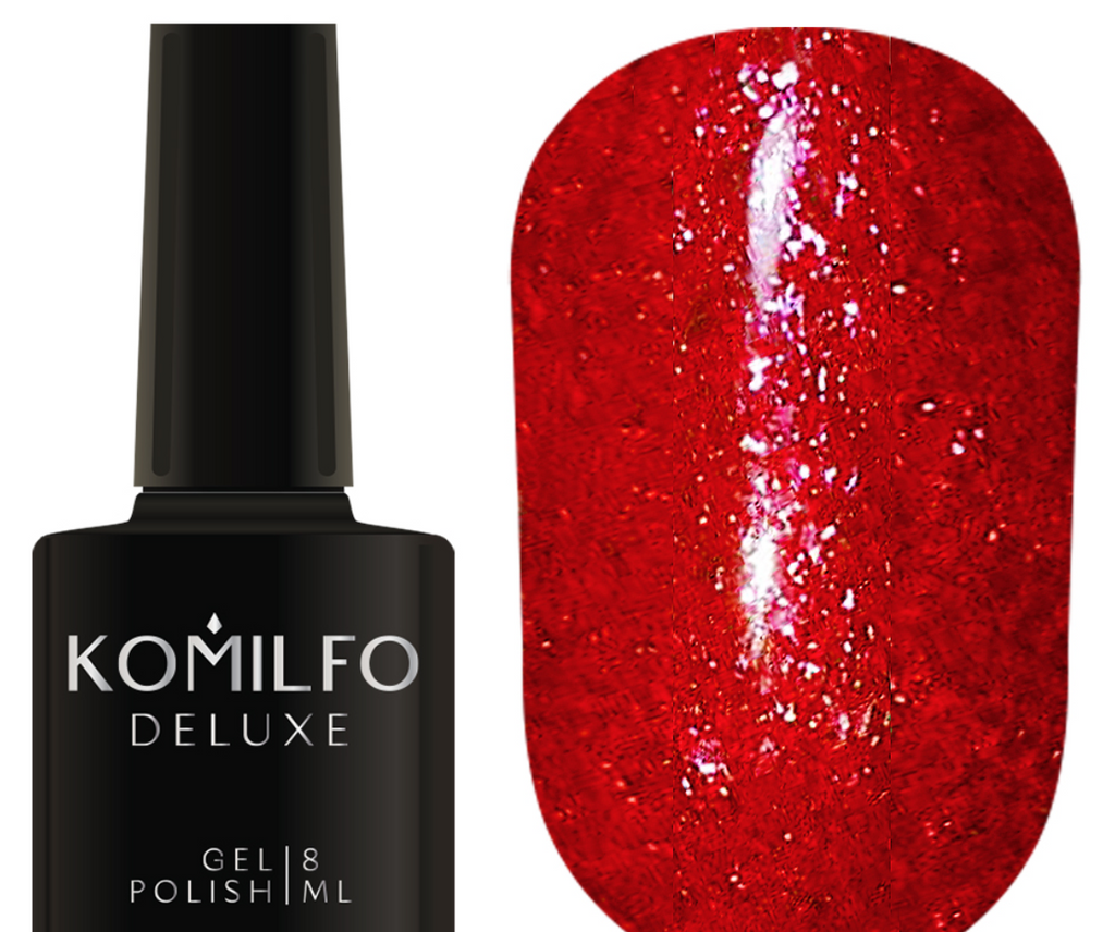 KOMILFO LIQUID GLAM GEL LGG013 (RED), 8 ML (гель-лак)