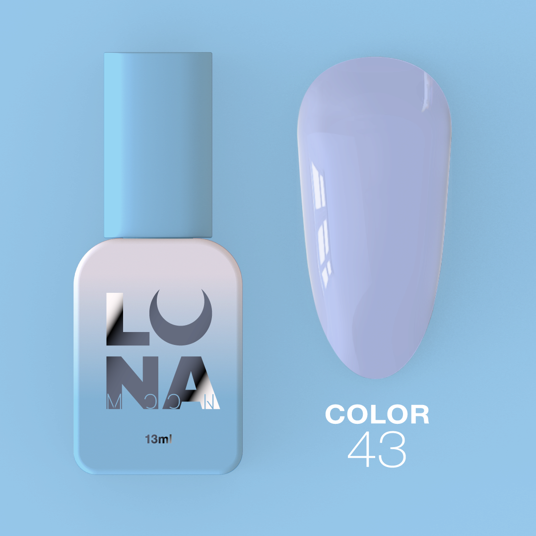 Гель-лак LunaMoon Color No. 43 небесно-голубой, 13 мл