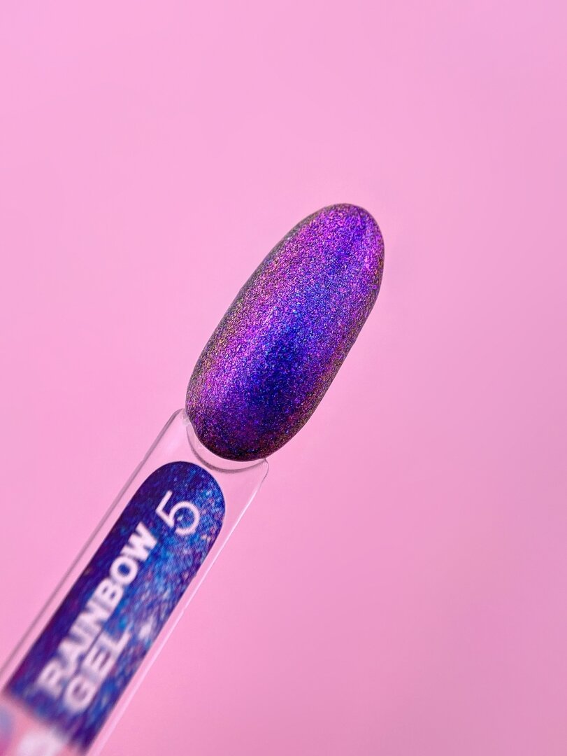 Гель-лак для нігтів LunaMoon хамелеон Rainbow Gel № 5, 5 мл